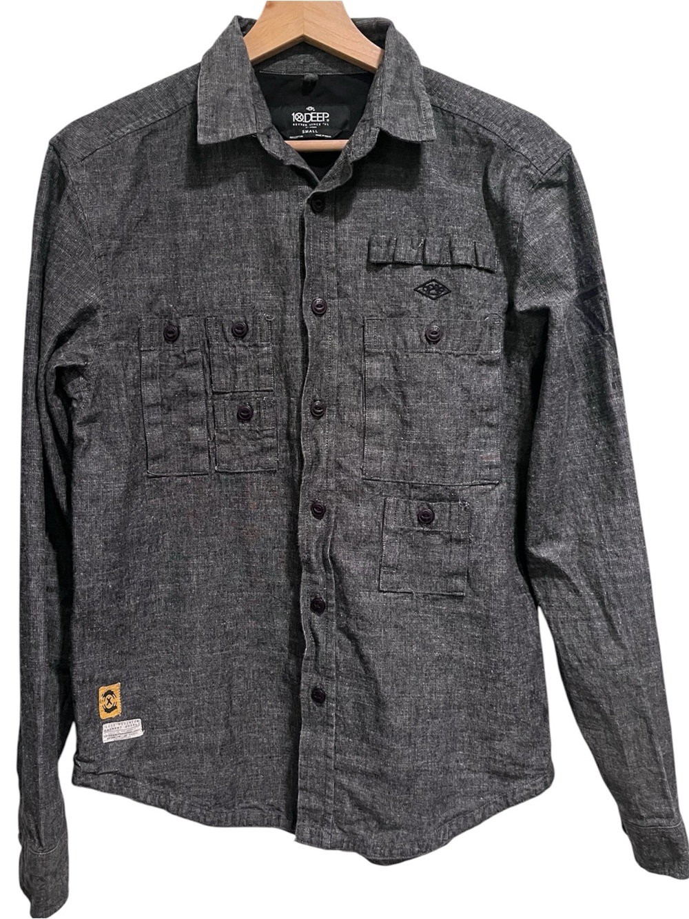 10.Deep Button-Up Shirt